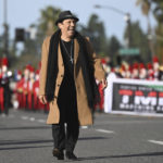 
              Actor Danny Trejo walks the parade route at the 134th Rose Parade in Pasadena, Calif., Monday, Jan. 2, 2023. (AP Photo/Michael Owen Baker)
            