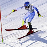 
              United States' Mikaela Shiffrin fails to complete the slalom portion of an alpine ski, women's World Championship combined race, in Meribel, France, Monday, Feb. 6, 2023.  (Jean-Christophe Bott/Keystone via AP)
            