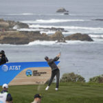 Jordan Spieth follows his shot from the fourth tee of the Spyglass Hill Golf Course during the first round of the AT&T Pebble Beach Pro-Am golf tournament in Pebble Beach, Calif., Thursday, Feb. 2, 2023. (AP Photo/Eric Risberg)