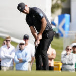 
              Nick Taylor watches his putt on the second hole during the third round of the Phoenix Open golf tournament Saturday Feb. 11, 2023, in Scottsdale, Ariz. (AP Photo/Darryl Webb)
            