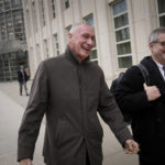 
              Former ESPN president John Skipper leaves federal court after testifying in a corruption case, Tuesday, Feb. 21, 2023, in New York. The trial in New York City is the latest development in a tangled corruption scandal that dates back nearly a decade and has ensnared more than three dozen executives and associates in the world's most popular sport. (AP Photo/John Minchillo)
            