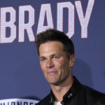 
              NFL quarterback Tom Brady, a cast member and producer of "80 for Brady," poses at the premiere of the film, Tuesday, Jan. 31, 2023, at the Regency Village Theatre in Los Angeles. (AP Photo/Chris Pizzello)
            