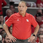 Houston head coach Kelvin Sampson watches during the second half of the team's NCAA college basketball game against Tulsa, Wednesday, Feb. 8, 2023, in Houston. (AP Photo/Eric Christian Smith)