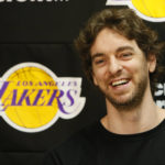 
              FILE - Los Angeles Lakers power forward Pau Gasol smiles while talking to reporters during an NBA basketball news conference in El Segundo, Calif., April 30, 2013. Gasol was announced Friday, Feb. 17, 2023, as being among the finalists for enshrinement later this year by the Basketball Hall of Fame. The class will be revealed on April 1. (AP Photo/Damian Dovarganes, File)
            