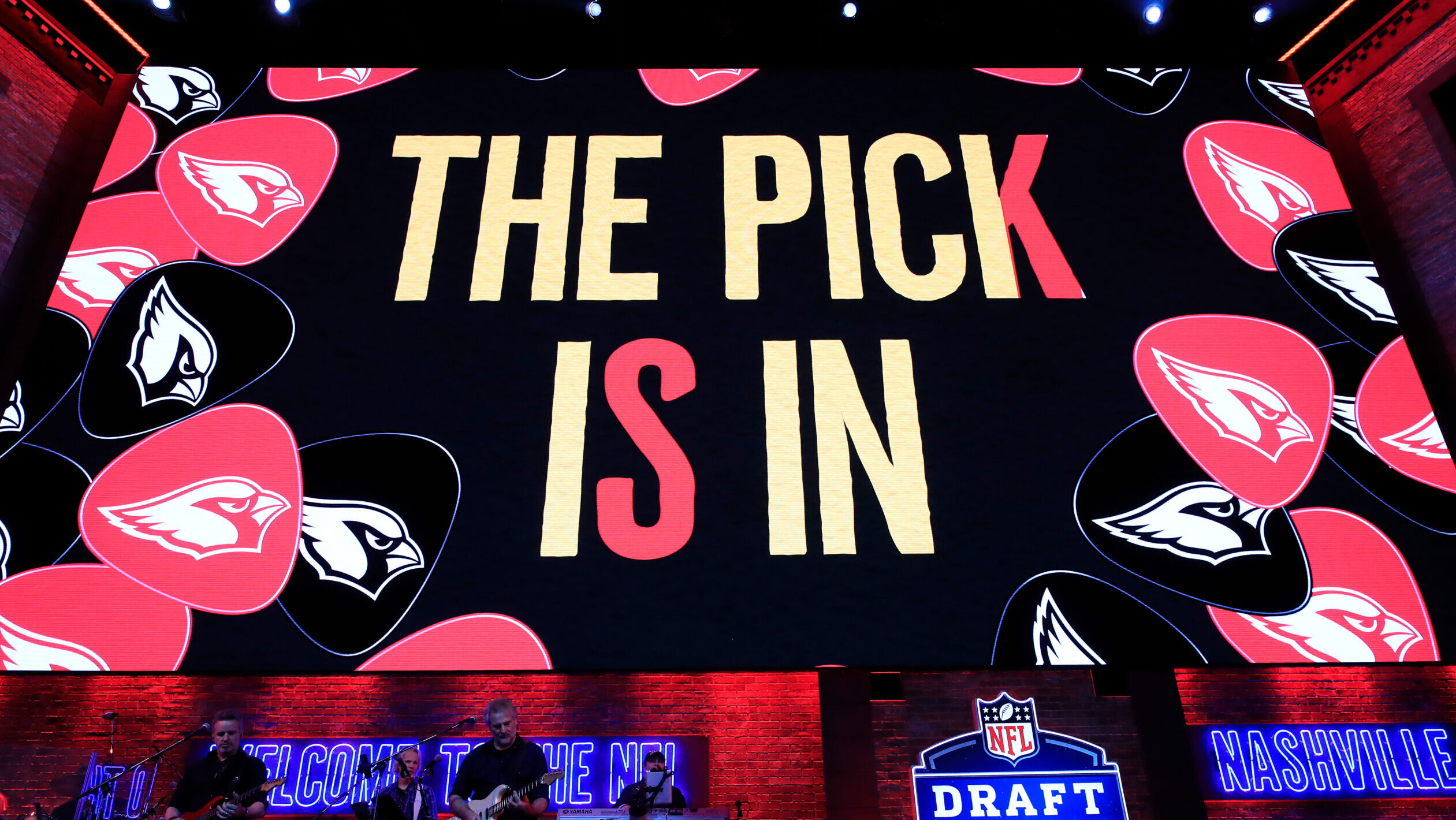 A general view as the Arizona Cardinals make their #1 overall draft pick during the first round of ...