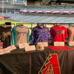 Arizona Diamondbacks 2023 promotional items at Chase Field Thursday, March 30, 2023, in Phoenix. (Arizona Sports/Alex Weiner)