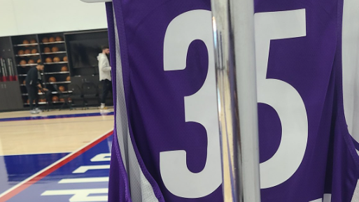 The Clippers are using replica Suns jerseys for their practices, including this one of Kevin Durant...