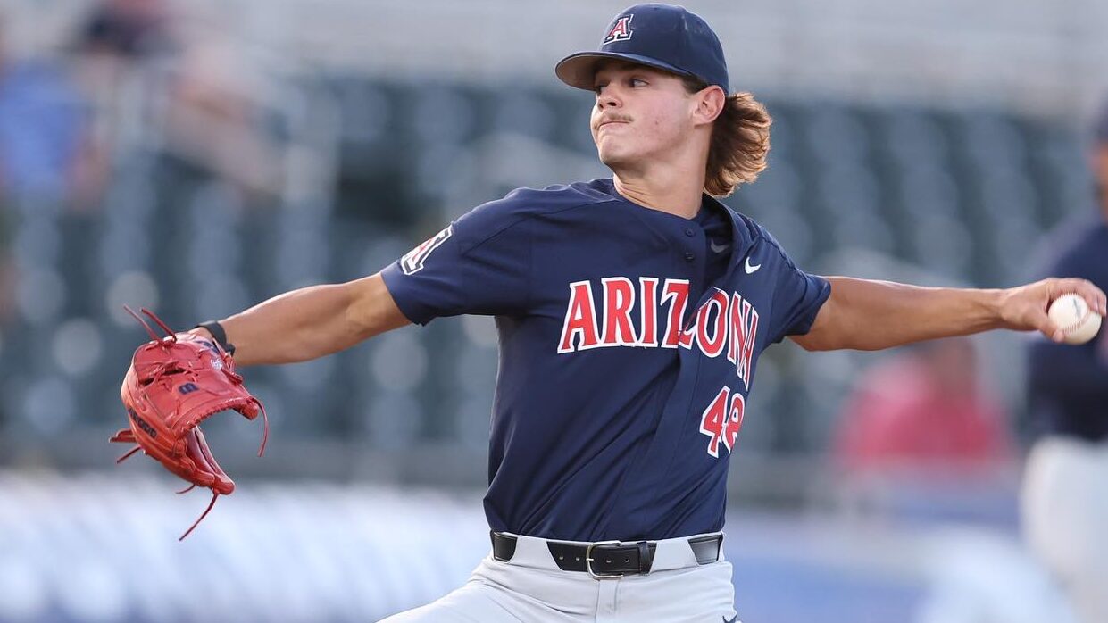 Arizona Wildcats' Bradon Zastrow went the distance Friday night in the semifinal game of the PAC-12...