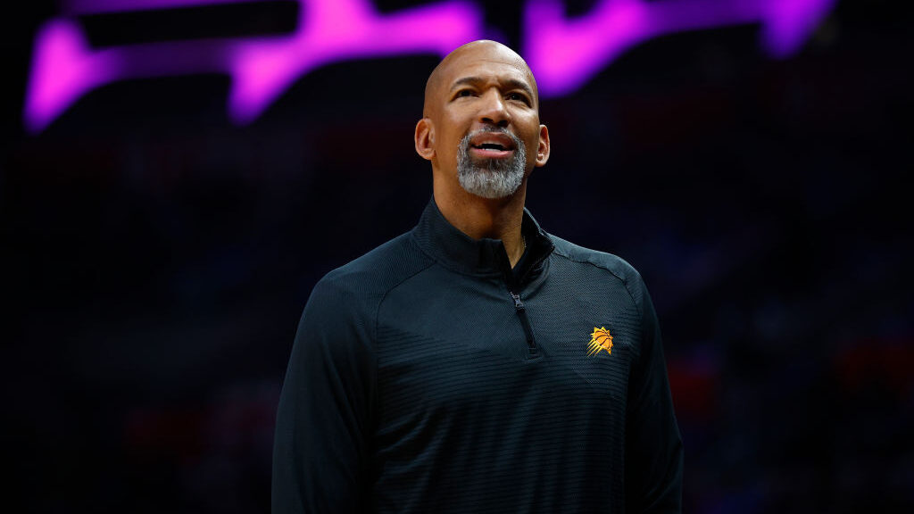 Monty Williams of the Phoenix Suns in the first half of Game Three of the Western Conference First ...