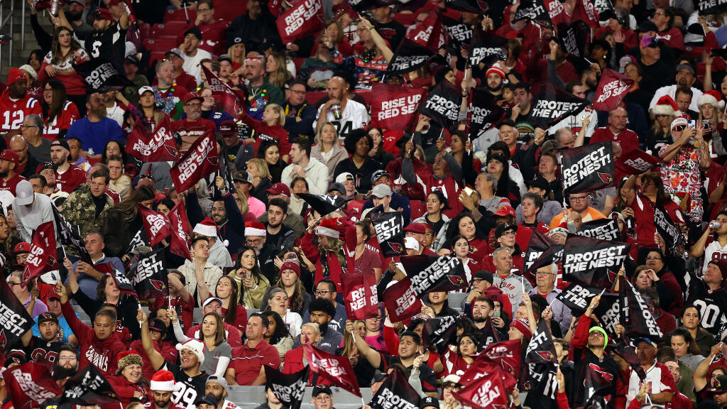 A general view of Arizona Cardinals fans during the 1st quarter of the game against the Tampa Bay B...
