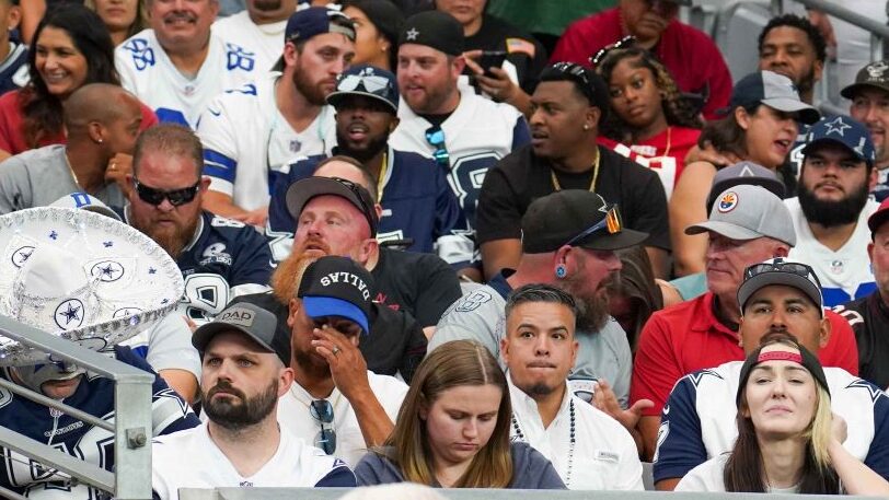 Dallas Cowboys fans at the Arizona Cardinals game...