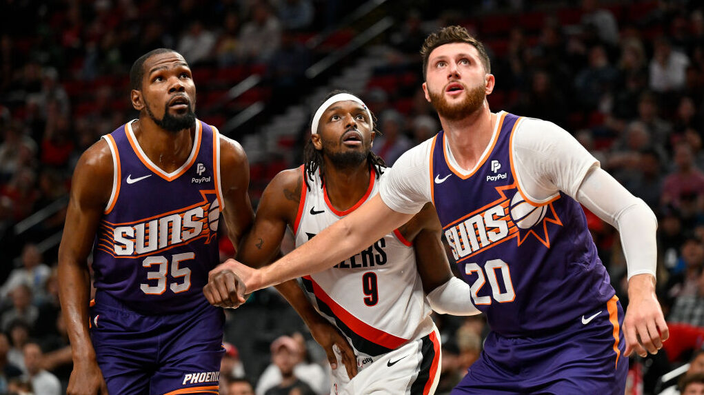 Jusuf Nurkic, Kevin Durant in Suns vs. Trail Blazers...