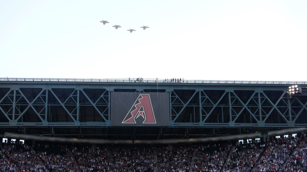 Chase Field flyover...