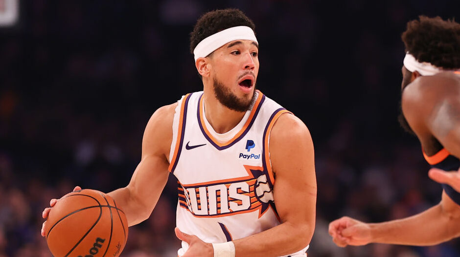 Devin Booker of the Suns vs. the Knicks...