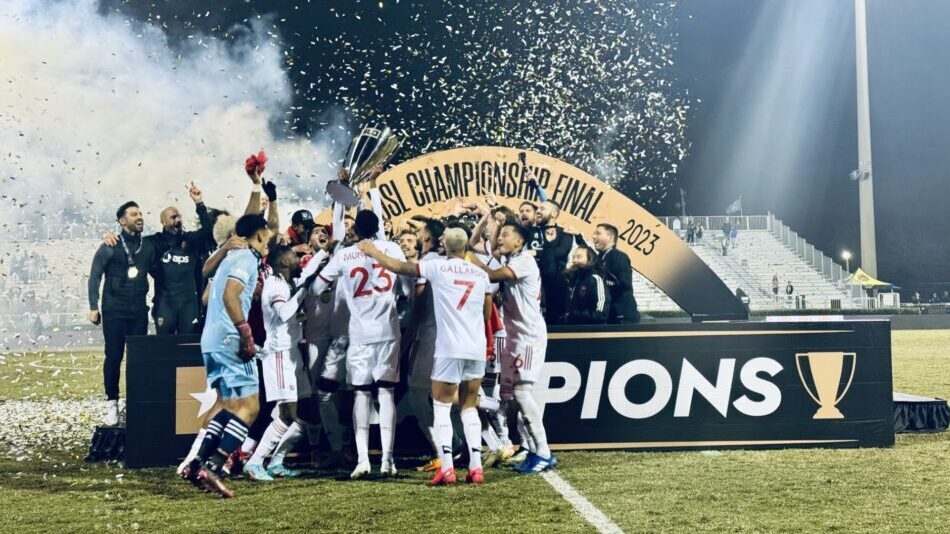 Phoenix Rising FC celebrates its 2023 USL Championship title