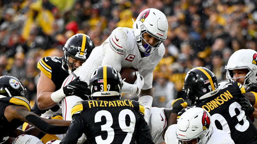 James Conner of the Arizona Cardinals against the Pittsburgh Steelers...