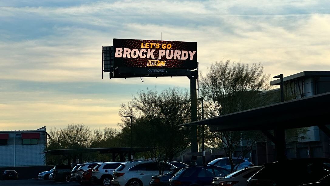 Brock Purdy support billboard ad in Arizona...
