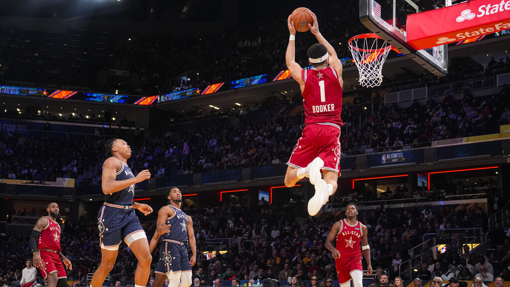 Suns' Kevin Durant, Devin Booker highlights from highest-scoring NBA All-Star Game