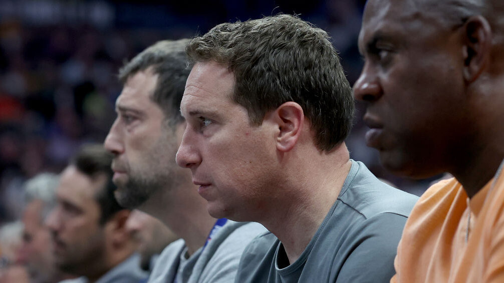 Mat Ishbia looks on during a Phoenix Suns game...