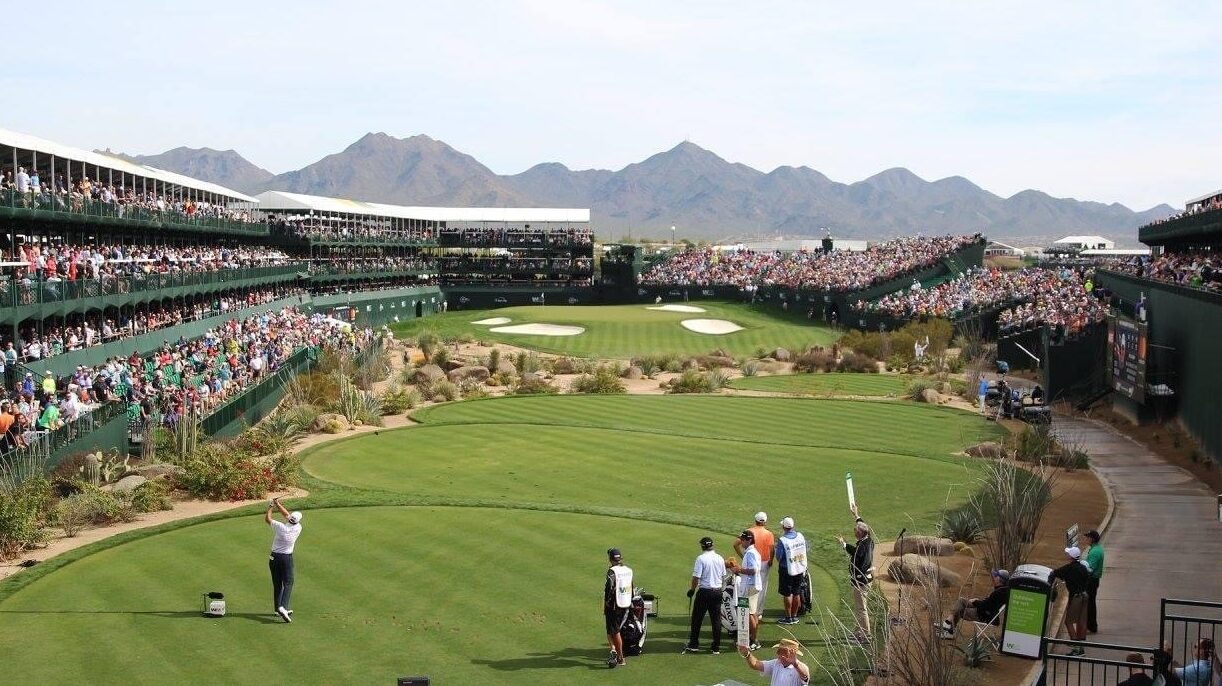 The 16th hole at the WM Phoenix Open...