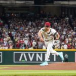 Zac Gallen in the Arizona Diamondbacks' 2024 Opening Day game against the Colorado Rockies on Thursday, March 28 at Chase Field.