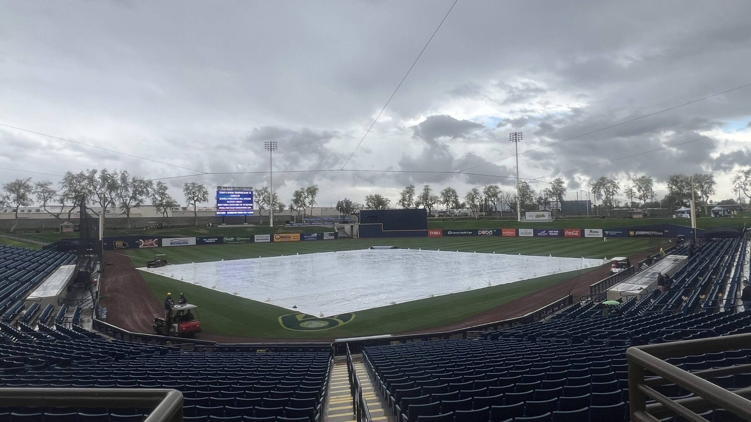The Diamondbacks game vs the Brewers was rained out on Friday. (Arizona Sports Photo/Felisa Cardena...
