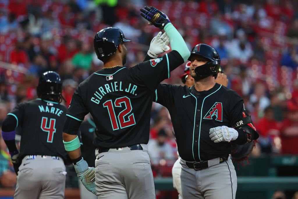D-backs put up 14 runs in six innings against the St. Louis Cardinals Tuesday....