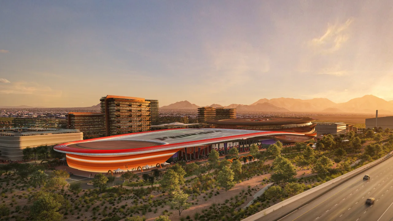 Arizona Coyotes Phoenix arena plan rendering...