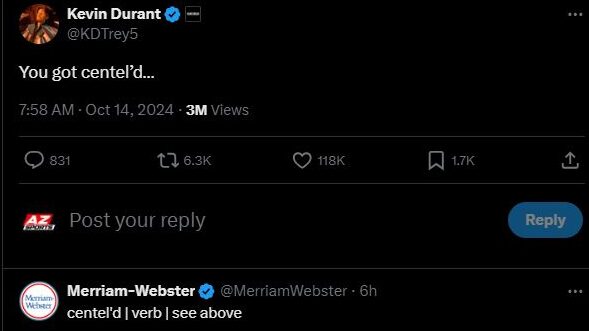 Kevin Durant, Merriam-Webster team up to define a word