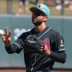 Jordan Lawlar of the Arizona Diamondbacks during spring training at Salt River Fields (Arizona Sports Photo/Alex Weiner)