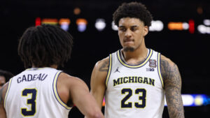 Former Arizona Western standout Yaxel Lendeborg plays through injury as Michigan wins national title