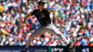 Brandon Pfaadt wears special laces for family's gender reveal in quality start vs. Phillies