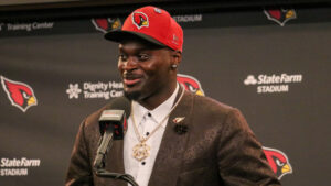 Cardinals rookies select jersey numbers, Jeremiyah Love to keep college number
