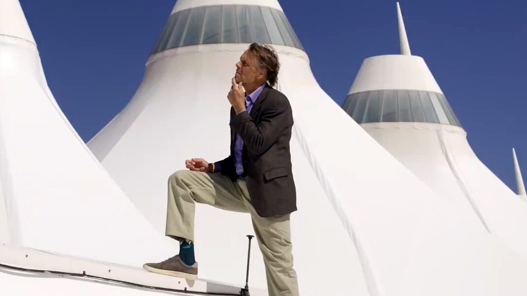 Jake Plummer as a conspiracy theorist in the Broncos' schedule release video...