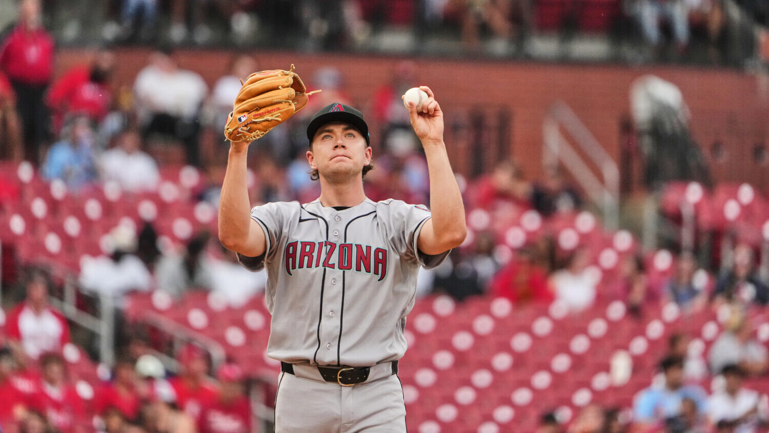 Arizona Diamondbacks starting pitcher Mitch Bratt...