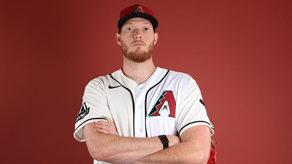 Pitcher A.J. Puk #33 of the Arizona Diamondbacks...