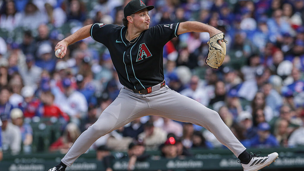 Brandon Pfaadt #32 of the Arizona Diamondbacks...