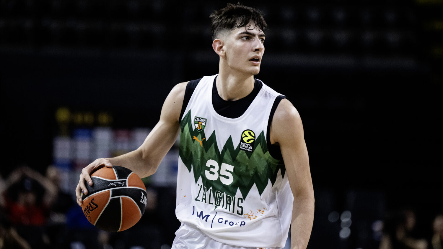 ATHENS, GREECE - MAY 21: Maksim Brnovic, #35 of U18 Zalgiris Kaunas in action during ANGE Finals Ro...