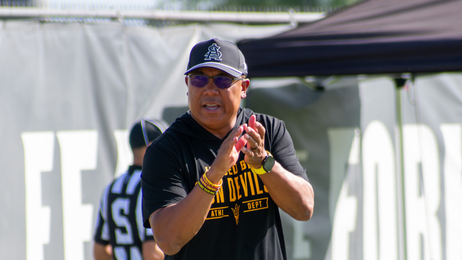 ASU's Hines Ward (Kingston Anetema commits)...