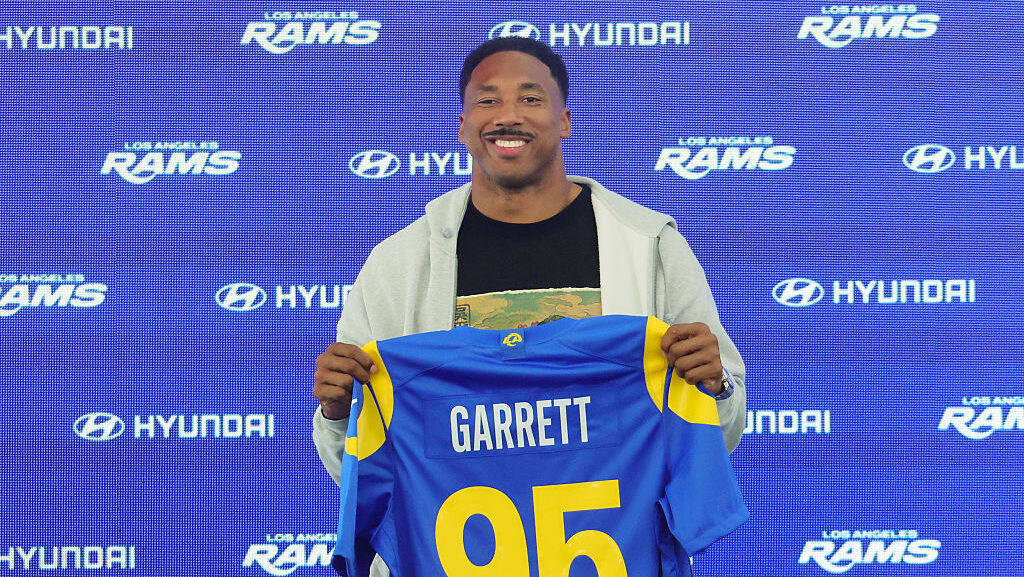 Myles Garrett went to the Rams via trade...