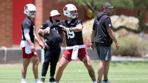 Cardinals' Carson Beck focused on progress, not QB1 chatter