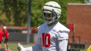 Josh Sweat in attendance for Cardinals mandatory minicamp