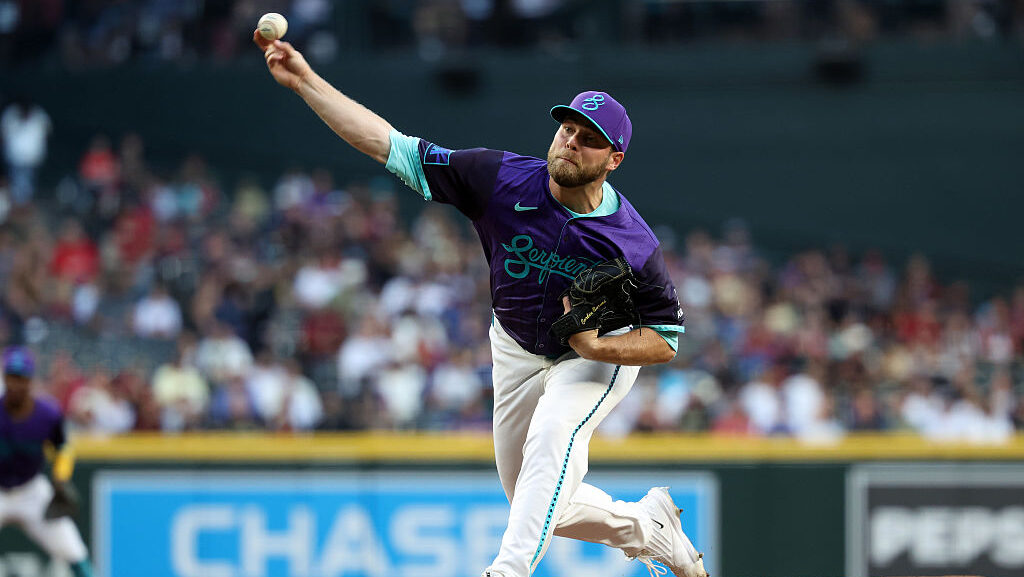 Starter Corbin Burnes #39 of the Arizona Diamondbacks...