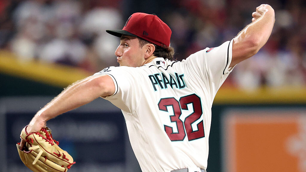 Starter Brandon Pfaadt #32 of the Arizona Diamondbacks...