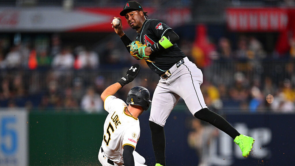 Geraldo Perdomo #2 of the Arizona Diamondbacks...