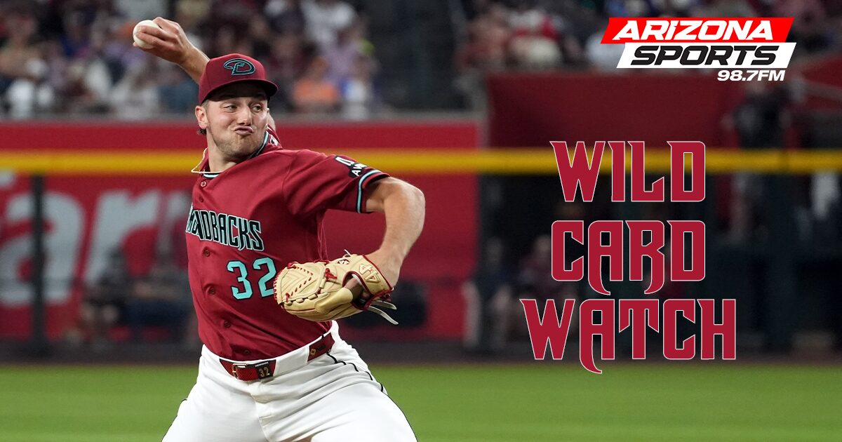 Arizona Diamondbacks pitcher Brandon Pfaadt delivers a pitch at Chase Field, with Wild Card Watch c...