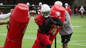Jeremiyah Love isn’t taking ‘no’ for an answer on honoring Larry Fitzgerald in Hall of Fame game