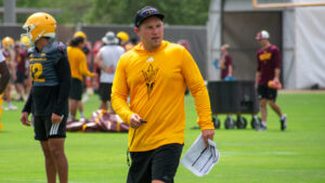 Why did ASU have a nursery rhymes playlist on repeat at Monday’s practice?