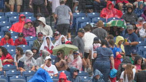 Diamondbacks-Guardians in rain delay after benches-clearing rumble