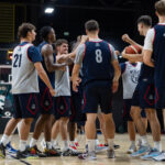 The Wildcats practiced in Vilnius on Saturday after arriving in Lithuania on Friday. (Arizona Athletics)